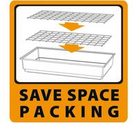 Ferplast Hamsterville - Cage pour hamster et petits rongeurs en bois FSC, avec grillage métallique, étages, roue, mangeoire et bac extractible