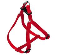 Ferplast Harnais Chien Grande Taille EASY L, Harnais pour Chien Ajustable, Facile à Porter, 54-78 cm. Rouge
