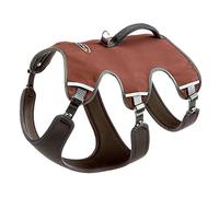 Ferplast Harnais Chien Réglable L Poitrail 70-80 cm avec Poignée, Marron