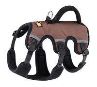 Ferplast Harnais pour chien ERGOTREKKING – Ergonomique, rembourré, réfléchissant – Extra Small Marron