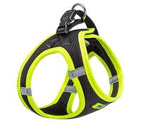 Ferplast Harnais Chien Taille Moyenne KAORI M, Harnais pour Chien Respirant, Rembourré et Ajustable, Facile à Porter, Bords Réfléchissants, Poitrine 44-48 cm. Jaune
