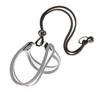 Ferplast Harnais ergonomique pour chiens AGILA 3, fermeture avec lacet, eco-cuir élégant, bords refléchissants, A=B 37÷57 cm Blanc