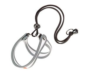 Ferplast Harnais ergonomique pour chiens AGILA 3, fermeture avec lacet, eco-cuir élégant, bords refléchissants, A=B 37÷57 cm Blanc