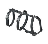 Ferplast Harnais Grand Chien Brave Large, Harnais de Sécurité, Anti Fugue Chien, Harnais Chien, Lévrier, 6 Fermetures, Réglable, Noir