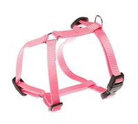Ferplast Harnais Petit Chien Champion S, Harnais pour Chat Ajustable en 3 Points, Facile à Porter, Poitrine 30-46 cm. Rose