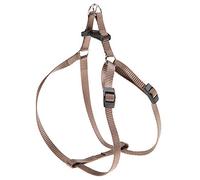 Ferplast Harnais Petit Chien Easy S, Harnais réglable pour Chat, Facile à Porter, 35-53 cm. Marron