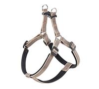 Ferplast Harnais pour Chien Daytona Deluxe, Harnais pour Chien en Nylon Taille Moyenne/Grande, Harnais Chien Reimburré, Réglable, Réfléchissant. Marron-Noir