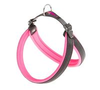 Ferplast Harnais pour Chiens de Taille Moyenne Harnais pour Chien AGILA Fluo 5 avec Rembourrage Doux, système de dégagement et d'attache Rapide, Tour de Poitrine 50-58 cm. Rose