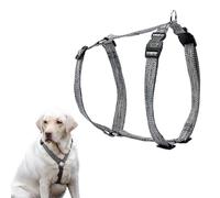 Ferplast Harnais pour Chiens de très Grande Taille, réglable, Facile à Porter, fabriqué en Plastique 100% recyclé Issu de Bouteilles Pet, XL, Gris