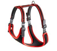 Ferplast Harnais pour Grand Chien ERGOCOMFORT, Confortable et rembourré, avec système d'attache et de détachement Rapide, Taille XL, Poids Max. 50 kg, Rouge.