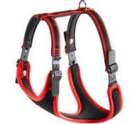 Ferplast Harnais Rembourré ERGOCOMFORT EXTRA LARGE, Fermeture à Double Micro-régulation, Fixation Facile Rouge Rouge G