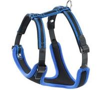 Ferplast - Ergocomfort S / 75463939 - Harnais rembourré - Cou 32 cm / 42 cm - Poitrine 46 cm / 56 cm - Bleu
