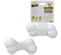 Ferplast Jouet Chien, Os pour Chien, en Matériau Durable, Non Toxique, Résistante aux Morsures, Hygiene Dentaire, Rebondissant et Flottant, CHEWA Boing Os a Macher Chien, Jouets Chien Moyen, Blanc