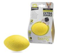 Ferplast Jouet Chien, en Matériau Durable, Non Toxique, Résistante aux Morsures, pour l'Hygiene Dentaire, Rebondissant et Flottant, CHEWA Boing Rugby Balle, Jouets pour Chien Moyenne Taille, Jaune