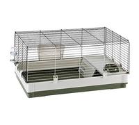 Ferplast Krolik Green Rabbit Cage Deluxe | Rabbit Cage Includes All Accessories & Measures 39.4L x 23.6W x 19.7H & Includes All Accessories | 1-Year Manufacturer's Warranty