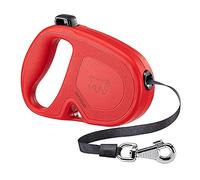 Ferplast Laisse Rétractable pour Grands Chiens FLIPPY ONE TAPE L, Sangle extensible 5 m, max 50 kg, Rouge Rouge Rouge