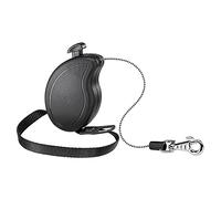 Laisse Extensible pour Petits Chiens FLIPPY ONE CORD MINI, Cordon rétractable 3 m, max 8 kg, Noir Noir