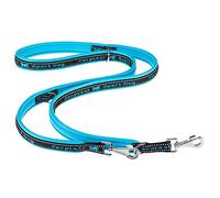 Ferplast Laisse Chien Sport Dog, Laisse de Dressage pour Chien de Taille Grande, Poignée rembourrée, Mousqueton en métal, Coutures réfléchissantes, Longueur réglable, 200 cm, Bleu