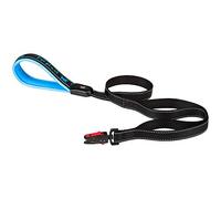 Ferplast Laisse Sport Dog Matic pour chien taille moyenne, mousqueton magnétique, 120 cm, bleu