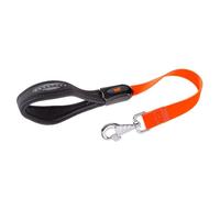 Ferplast Laisse Courte pour Chiens Evolution GM25/55, Hypoallergénique, Lavable, Poignée rembourrée, Orange