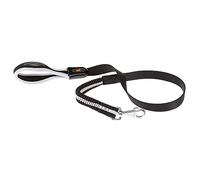 Ferplast Laisse élastique pour Chien ERGOCOMFORT Elastic, Poignée Ergonomique, Rembourrage Doux, Longueur 120 cm x 2,5 cm, Argent