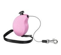 Ferplast Laisse Extensible pour Petits Chiens FLIPPY ONE CORD MINI, Cordon rétractable 3 m, max 8 kg, Rose Rose Rose G