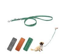Ferplast Laisse pour Chien en Plastique recyclé à partir de Bouteilles Pet, poignée, Mousqueton en métal, Largeur 1,5 cm, Longueur 2 m, S Vert