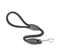 Ferplast Laisse pour Chien Sport, en Corde de Nylon avec Mousqueton en métal, poignée pour Un contrôle sûr, Longueur 120 cm, épaisseur 8 mm, Noire