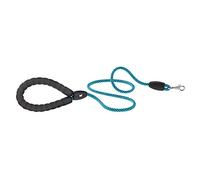 Ferplast Laisse pour Chien Sport Extreme, en Corde de Nylon avec Mousqueton en métal, poignée rembourrée Confortable, Longueur 120 cm, épaisseur 8 mm, Bleu Clair-Bleu