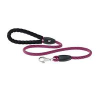 Ferplast Laisse pour Chien Sport Extreme, en Corde de Nylon avec Mousqueton en métal, poignée rembourrée Confortable, Longueur 120 cm, épaisseur 13 mm, Fuxia-Noir