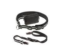 Ferplast ERGOCOMFORT Freetime Laisse pour Chien de Course, Complet avec Ceinture et Sac de Rangement, Extrémité élastique, Ø 70÷130 cm - B: 25 mm x L 80÷120 cm Gris