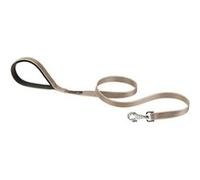 Ferplast Laisse Réfléchissante pour Chiens DAYTONA DELUXE G20/120, Support Sachets Hygieniques, Poignée Rembourrée, Marron-Noir Marron Marron G