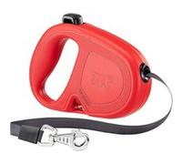 Ferplast Laisse Rétractable pour Chiens de Taille Moyenne FLIPPY ONE TAPE M, Sangle extensible 5 m, max 25 kg, Rouge Rouge Rouge G