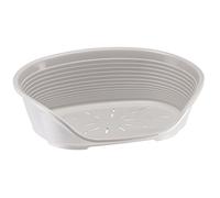 Ferplast Panier chat/chien Siesta Deluxe, Plastique antidérapant, 49×36×17,5 cm Gris clair