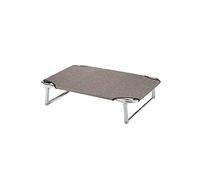 Ferplast Lit Pliable pour Chiens Dream 80, avec Structure Solide en Aluminium avec élastiques renforcés, Toile en Tissu, 84 x 54 x h 18 cm Taupe