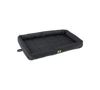 Ferplast Panier Chien Grande Taille - Coussin Tissu Anti-Rayures, Matelas Imperméable 122 x 76 x 5 cm - Noir