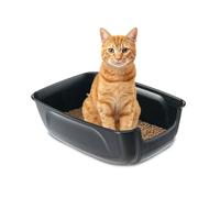 Ferplast Litiere pour Chat, XXL, Facile à Nettoyer, Noir, L 67 x W 49 x H 47 cm