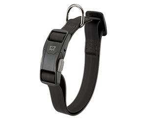 Ferplast MALL Collier pour Chiens Evolution C16/32 avec Boucle Magnétique, Hypoallergénique, Lavable, Noir