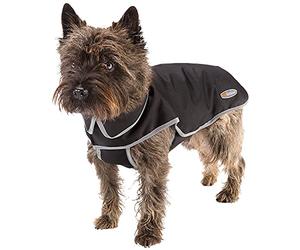 Ferplast Manteau pour Chiens Rembourré Coupe-vent Imperméable TECHNO 40, Réfléchissant, Collier intégré