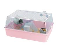 FERPLAST MINI DUNA HAMSTER Cage pour Rongeurs pour Hamsters, Souris, en Plastique, Accessoires inclus : Mangeoire, Abreuvoir, Étagère, Maison, Échelle, Roue. 55x39xh27cm
