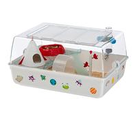 Ferplast MINI DUNA SPACE Cage à hamsters et souris en plastique avec ambiance \espace\. MINI DUNA SPACE - 55 x 39 x h 27 cm -
