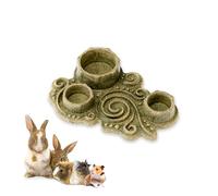 Ferplast Natural Snack pour Rongeurs, Hamsters, Cochons d'Inde et Lapins, favorise l'Hygiène Dentaire, stimule Le Jeu et Offre Goût et Bien-être, en Forme de Bol