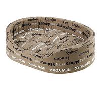 Ferplast Panier Chien Dandy, Coussin Amovible et Lavable, Housse en Coton avec Rembourrage Doux, Idéale Également comme Niche pour Chat, 65 x 46 x H 17 cm, Marron/Beige