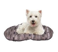 Ferplast Panier Chat, Coussin pour Chiens de Petite Taille, Lavable, Tapis Chien Chat pour Niches et Voitures, en Coton avec Rembourrage Doux 55 x 36 cm., Marron