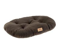 Ferplast Panier Chien Relax, Coussin pour Chiens de Petite Taille, Panier Chats, Tapis Chien Voitures, Lavable, en Tissu Micropolaire avec Rembourrage Doux, 55 x 36 cm. Gris