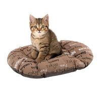 Ferplast Panier Chat, Coussin pour Chiens de trés Petite Taille, Tapis pour Chiot et Chaton, Lavable, en Coton avec Rembourrage Doux, 43 x 30 cm, Marron