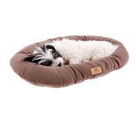 Ferplast Panier Chat, Coussin pour Chiens de trés Petite Taille, Tapis pour Chiot et Chaton, Lavable, en Micropolaire avec Rembourrage Doux, 43 x 30 cm. Taupe