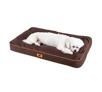 Ferplast Panier Chien Chat - Coussin Orthopédique Chien - Lavable en Machine - Tapis Chien - Lit Chat Chien - Imperméable & Anti-Rayures - Rembourrage Amovible - Polo, 65 x 40 xh 8 CM, Marron