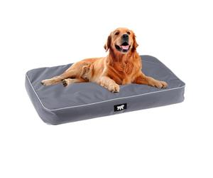 FERPLAST Panier Chien Chat - Coussin Orthopédique Chien - Lavable en Machine - Tapis Chien - Lit Chat Chien - Imperméable & Anti-Rayures - Rembourrage Amovible - Polo, 110 x 70 xh 8 CM, GRIS