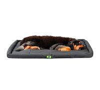 Ferplast Panier Chien Coussin Chien Grande Taille Tissu anti-rayures Matelas pour chien imperméable 122 x 76 x 5 cm.Noir